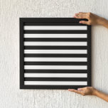 Póster Stripes Negras<br><div class="desc">Um padrão listrado preto sobre um fundo branco. Você pode mudar essa cor de fundo para sua própria cor favorita.</div>