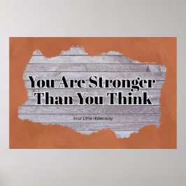 Poster "Stronger" Positive Quotation "Wall art & Poster"