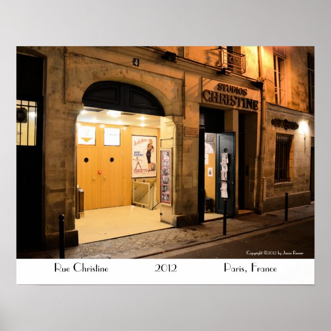 Póster Studio Christine, Paris França (Frente)