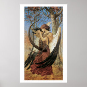 Póster Stunningly Beautiful Victorian Art Mermaid Print