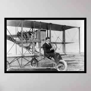 Póster Stunt Pilot Lincoln Beachey 1912