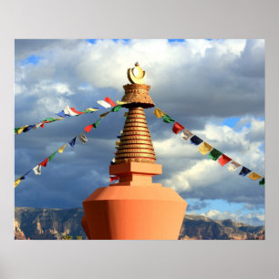 Póster Stupa budista em Sedona, Az