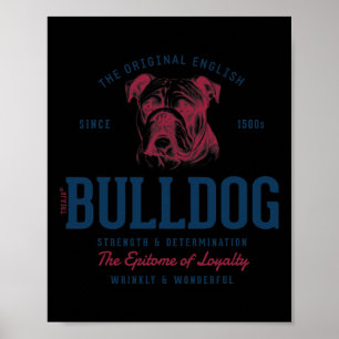Poster Styled Vintage English Buldol