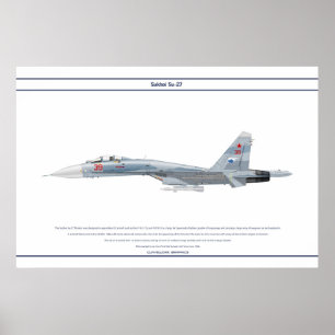 Póster Su-27 Rússia 2