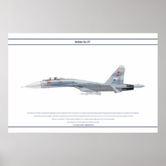 Póster Su-27 Rússia 2