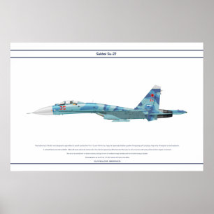 Póster Su-27 Rússia 3