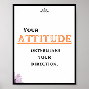 Poster Sua atitude determina sua direção, Cotação