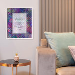 Poster Sua citação favorita no Abstrato digital colorido<br><div class="desc">Sobre o fundo, um retângulo branco transparente mascara parte do fazer branco-trabalho de arte as palavras pop; uma borda fina de linha preta foi adicionada para um acabamento polido. Foi adicionado um campo modelo para o seu texto. Use este espaço para adicionar sua citação ou sentimento favoritos. Talvez seja engraçado....</div>