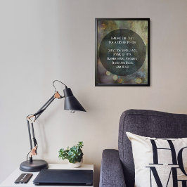 Poster Sua citação favorita, quente, texturizada Grunge