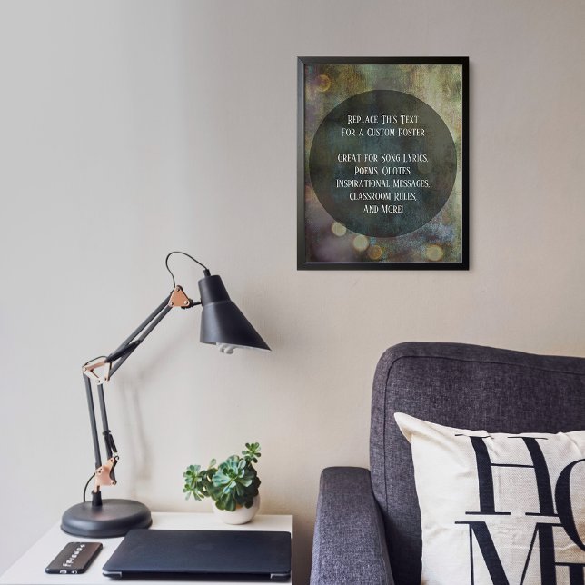 Poster Sua citação favorita, quente, texturizada Grunge (Criador carregado)