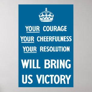 Poster Sua coragem seu Cheerfulness sua definição