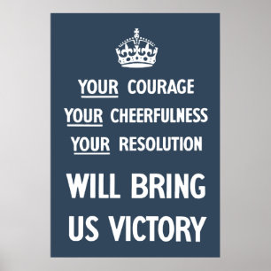 Poster Sua coragem seu Cheerfulness sua definição