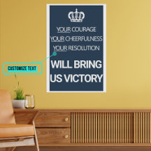 Sua Coragem Sua Alegria Vintage Britânica