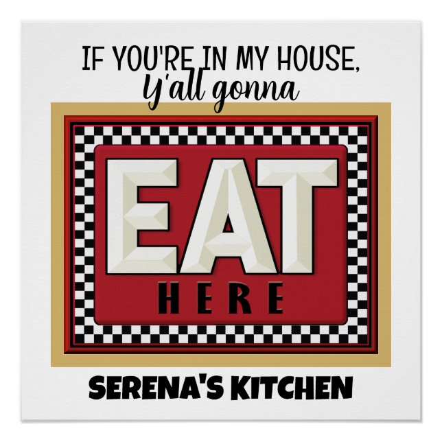 Póster Sua Cozinha  (Frente)