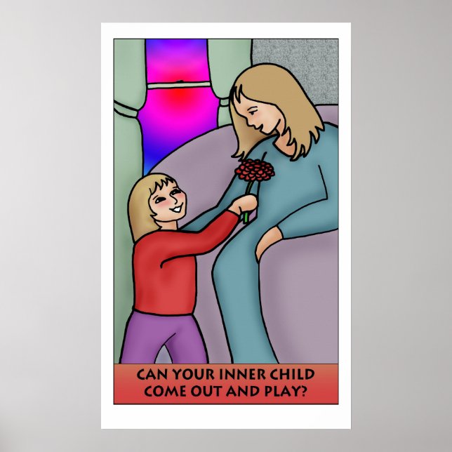 Póster Sua Criança Interior Pode Sair e Brincar? (Frente)