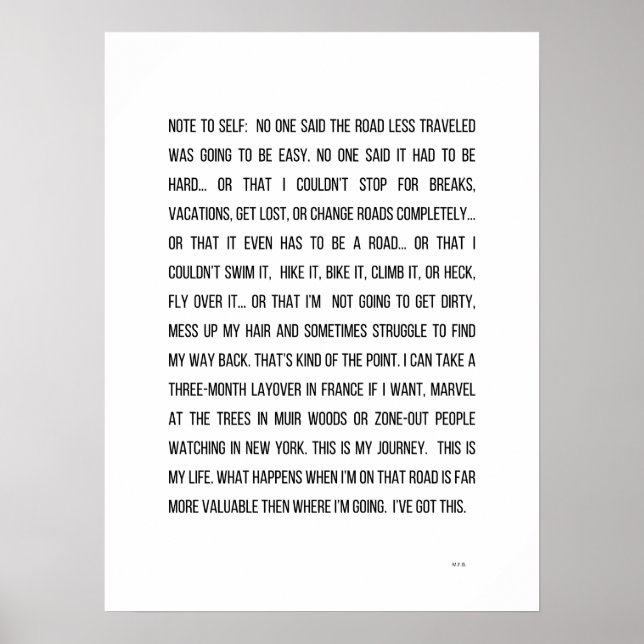 Poster Sua estrada (Frente)