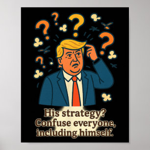Poster Sua Estratégia Confunde Todos Incluindo O Próprio
