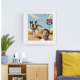 Poster sua foto, chutes, arizona de atleta, burro