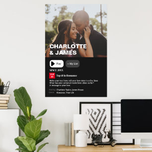 Poster Sua Foto de Sinopse de Filme Personalizada 