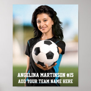 Poster Sua Foto Personalizada de Futebol ou Quadro Esport