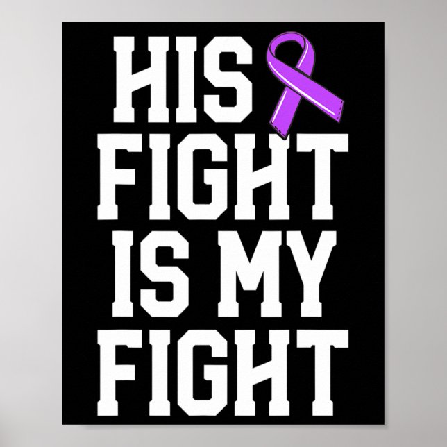 Poster Sua Luta É A Minha Luta Contra A Epilepsia Dando F (Frente)