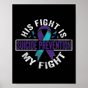 Poster Sua Luta É A Minha Luta Contra A Prevenção Do Suic