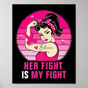 Poster Sua Luta É A Minha Luta Contra O Cancer Da Mama Ro