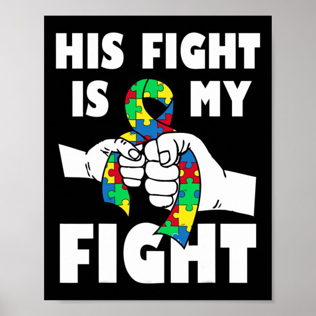 Poster Sua Luta É Minha Luta Conscientização Inspiradora  (Frente)