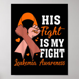 Poster Sua Luta É Minha Luta Conscientização sobre Leucem