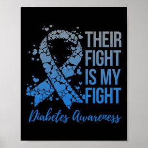 Poster Sua Luta É Minha Luta Contra A Diabetes A