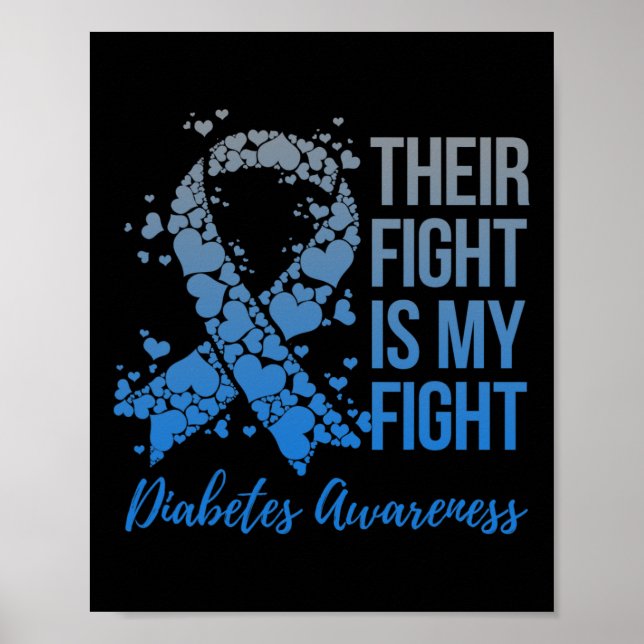 Poster Sua Luta É Minha Luta Contra A Diabetes A (Frente)