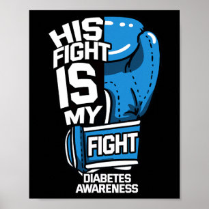 Poster Sua Luta É Minha Luta Contra A Diabetes Sensibiliz