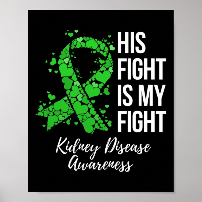 Poster Sua Luta É Minha Luta Contra A Doença Renal Sensib (Frente)