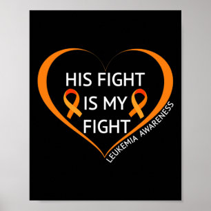 Poster Sua Luta É Minha Luta Contra A Leucemia Sensibiliz