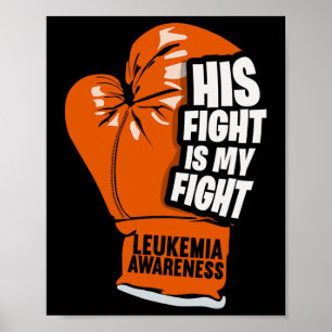 Poster Sua Luta É Minha Luta Contra A Leucemia Sensibiliz