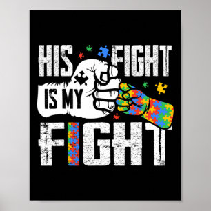 Poster Sua Luta É Minha Luta Contra O Autismo Sensibiliza