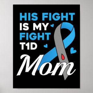 Poster Sua Luta É Minha Luta Diabetes Do Tipo 1 Diabetes 