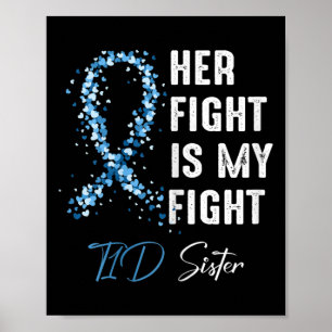 Poster Sua Luta É Minha Luta Irmã T1d Tipo 1 Diabetes A
