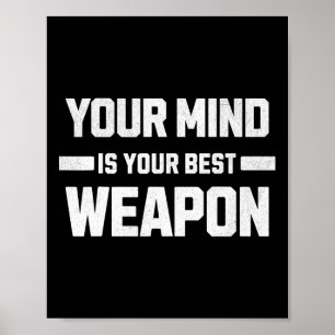 Poster Sua Mente É Sua Melhor Arma. Estratégia E Inteligê