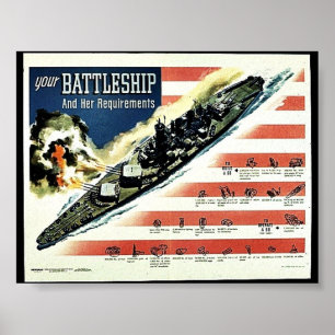 Poster Sua navio de guerra