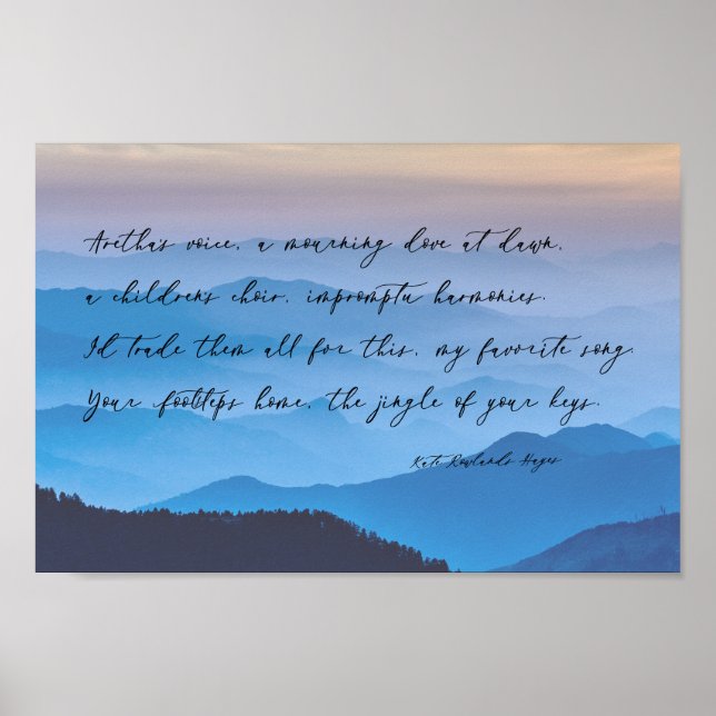 Poster Sua Página Inicial | Forever Love Poem (Frente)