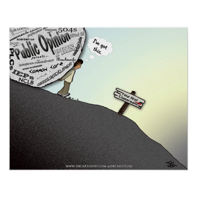 Póster Sua primeira sala de aula, eu tenho isso (Frente)