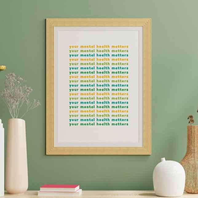Poster Sua saúde mental é importante (Criador carregado)