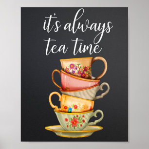 Poster Sua sempre hora para o chá