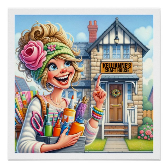 Póster Sua série de Artesanatos encantadora (Frente)