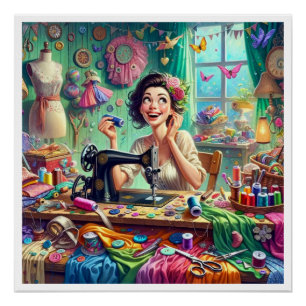 Póster Sua série de Artesanatos encantadora