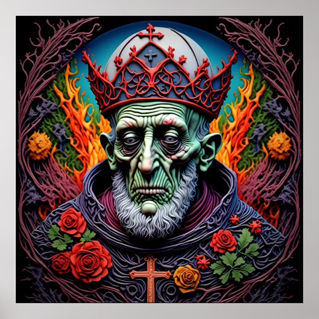 Poster Sua Unsidade, Papa Zombie (Frente)