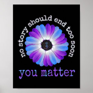 Poster Sua Vida Problema Prevenção Suicídio Da Consciênci