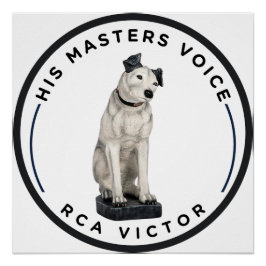 Póster Sua Voz do Mestre RCA Victor