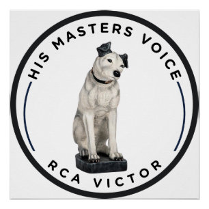 Póster Sua Voz do Mestre RCA Victor